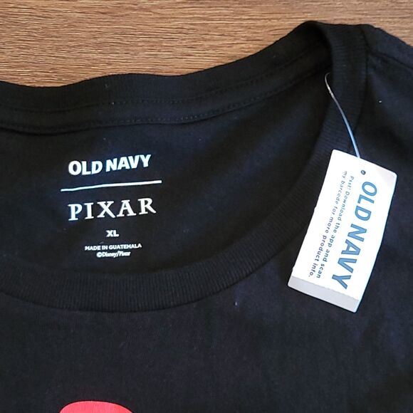 Pizza Planet Pixar Shirt XL Black Delivery Alien Red Old Navy Unisex - Picture 5 of 11